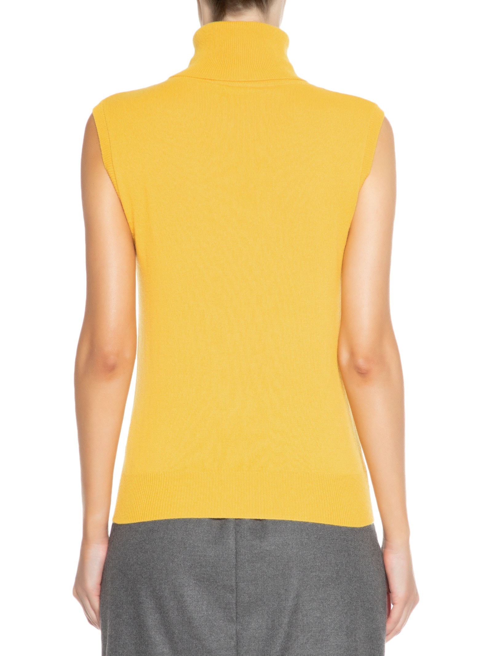 Blusa Feminina Gola Alta Puro Cashmere Amarelo '2Essential