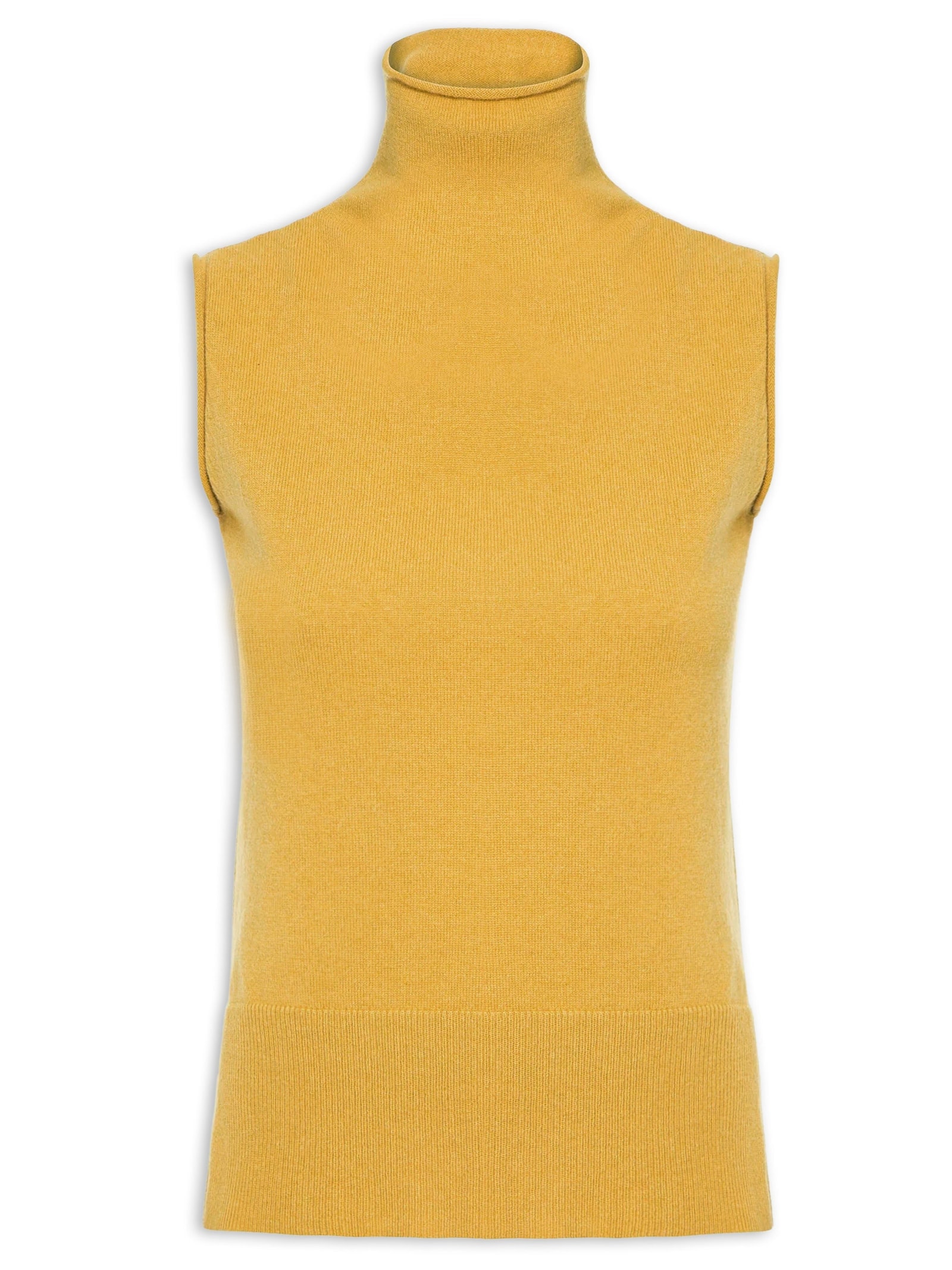 Blusa Feminina Gola Alta Puro Cashmere Amarelo '2Essential