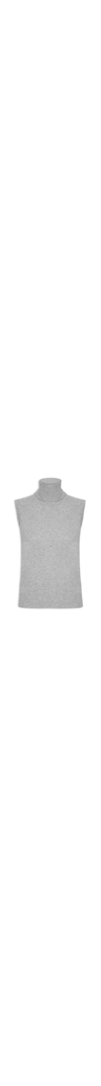 Blusa Feminina Gola Alta Puro Cashmere - Cinza