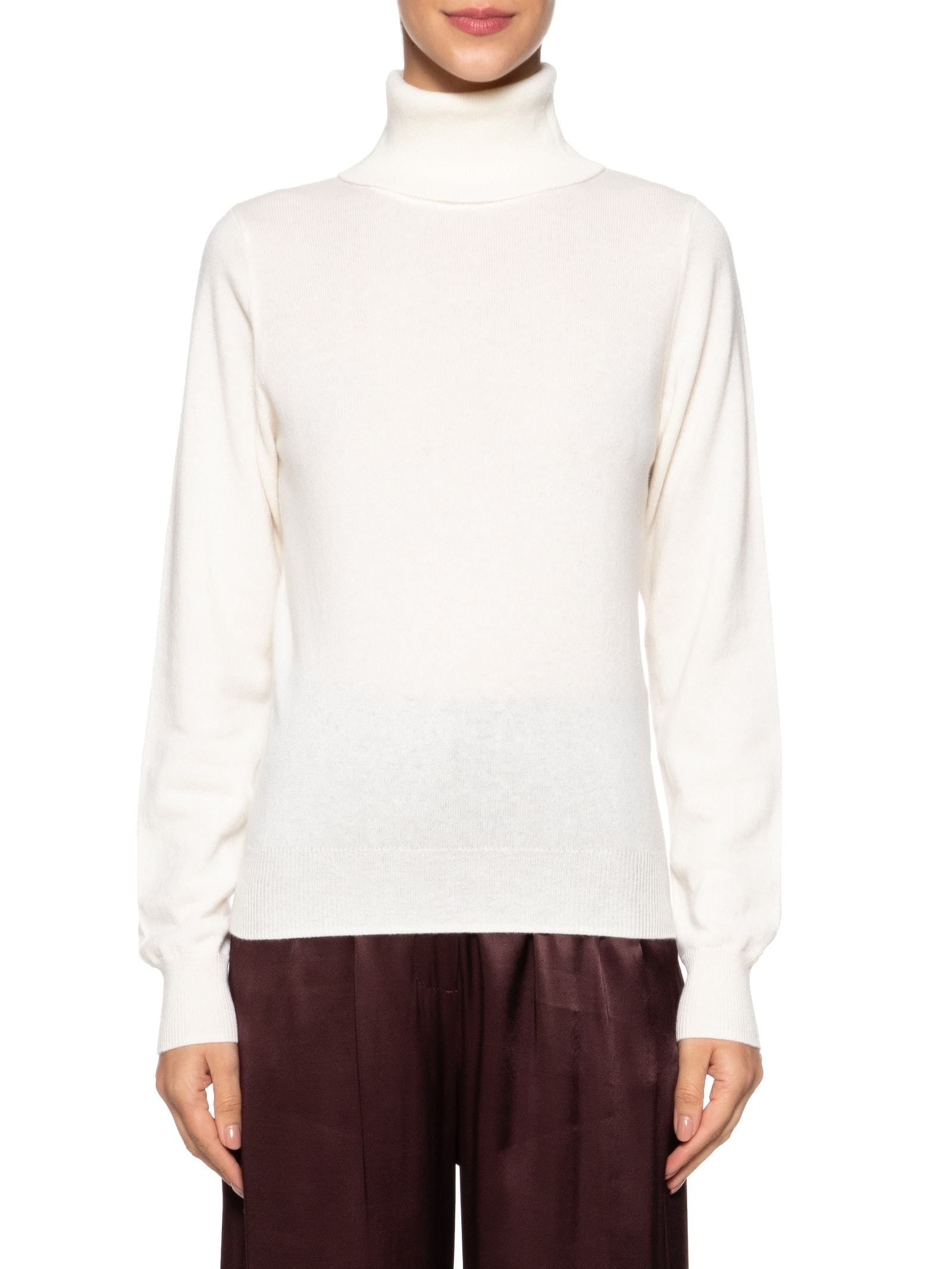 Blusa Feminina Gola Alta Puro Cashmere Off White '2Essential