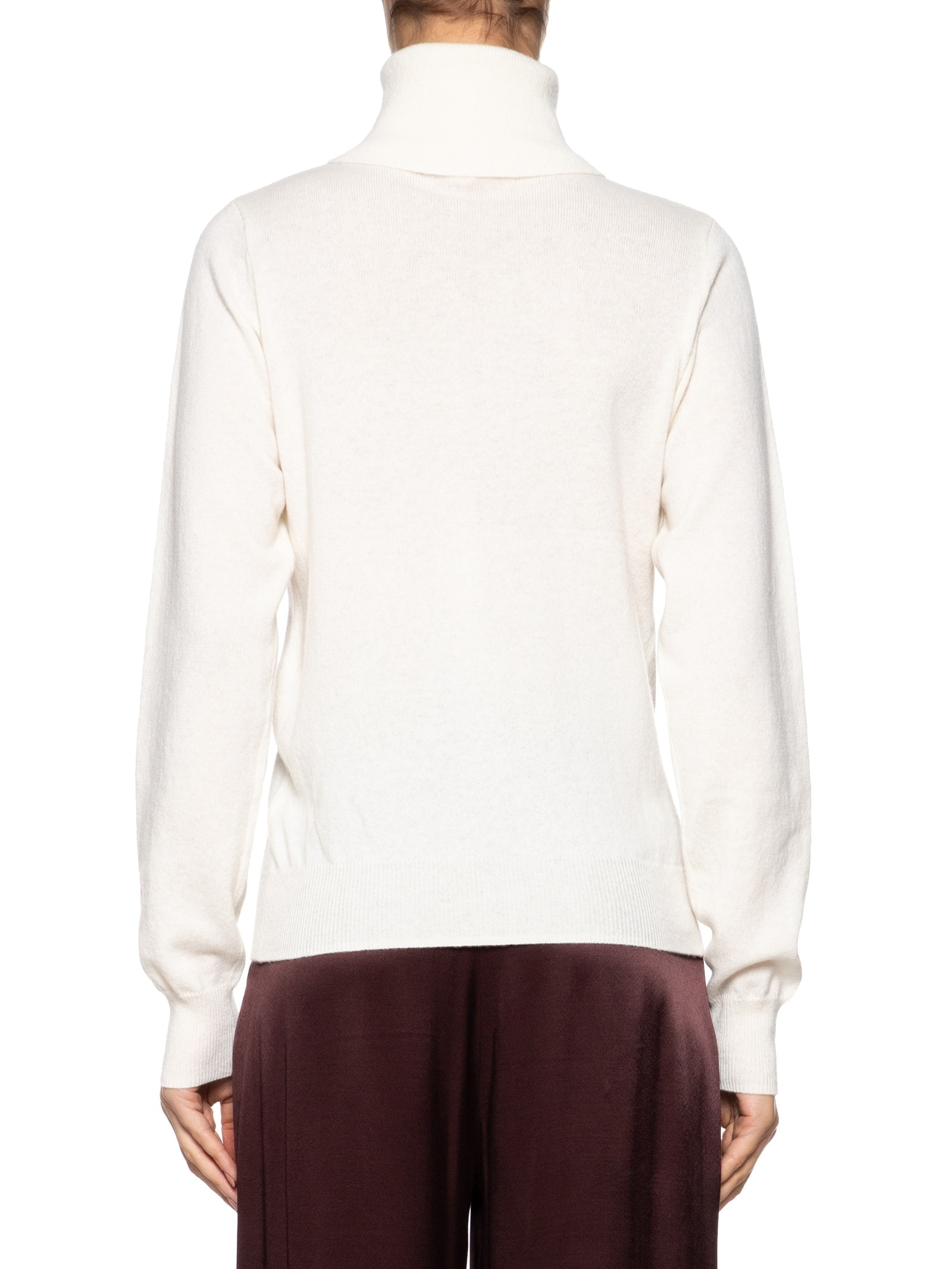 Blusa Feminina Gola Alta Puro Cashmere Off White '2Essential