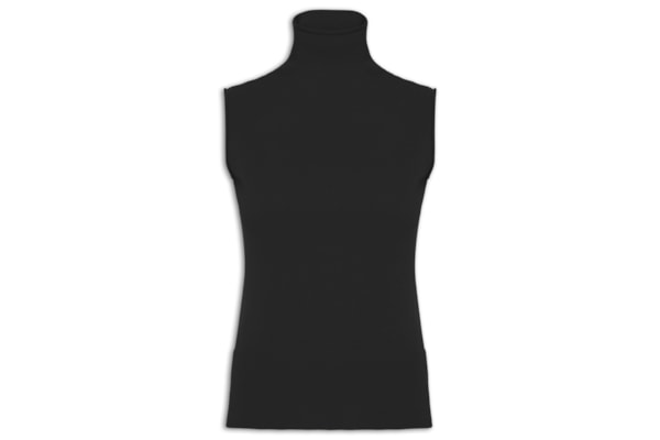 Blusa Feminina Gola Alta Puro Cashmere - Preto