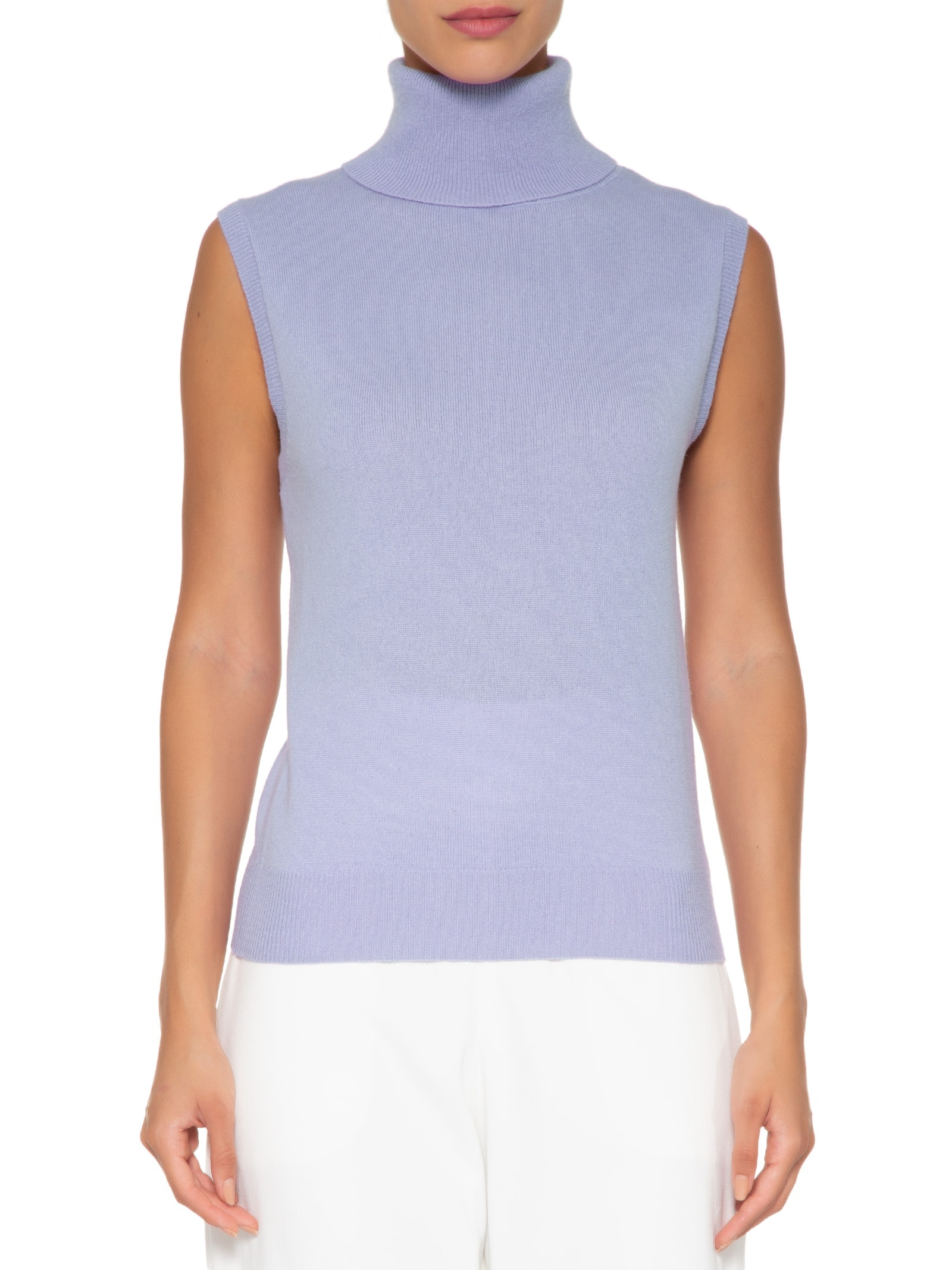Blusa Feminina Gola Alta Puro Cashmere Roxo '2Essential
