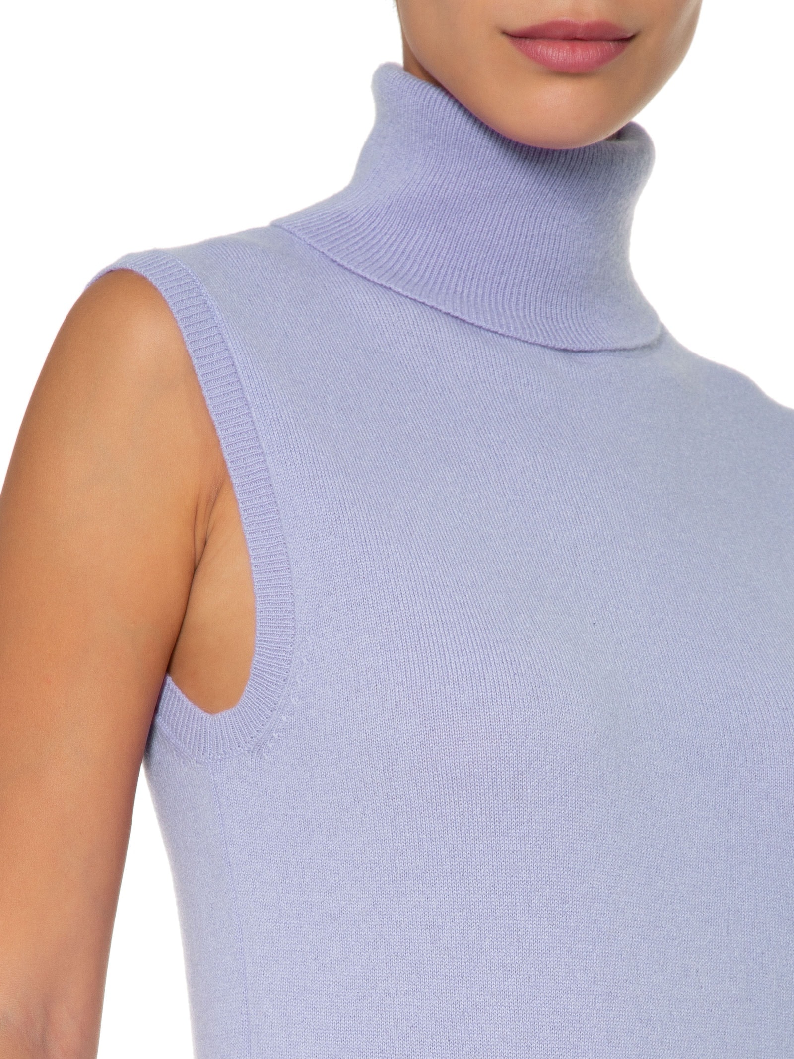 Blusa Feminina Gola Alta Puro Cashmere Roxo '2Essential
