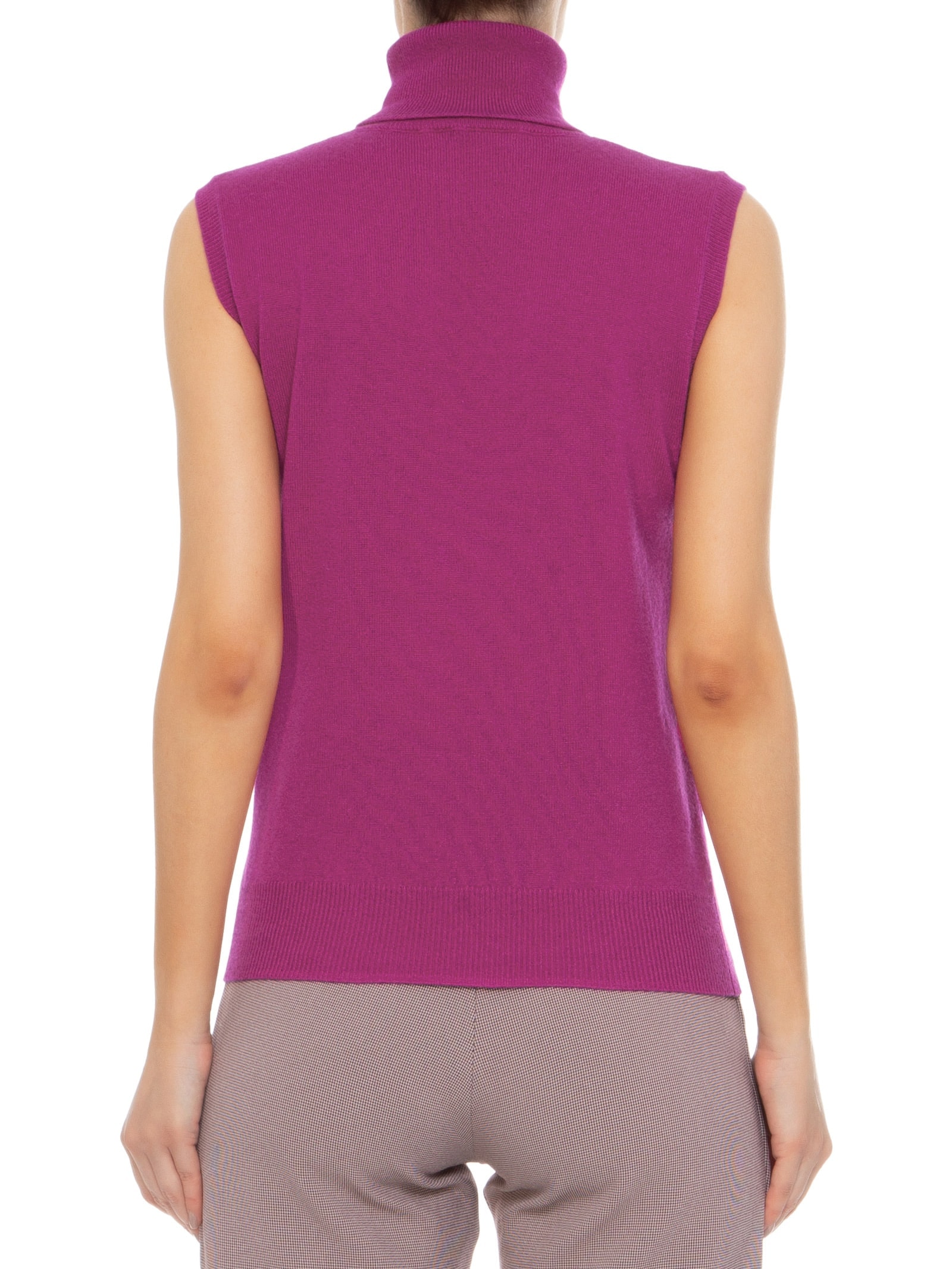 Blusa Feminina Gola Alta Puro Cashmere Roxo '2Essential