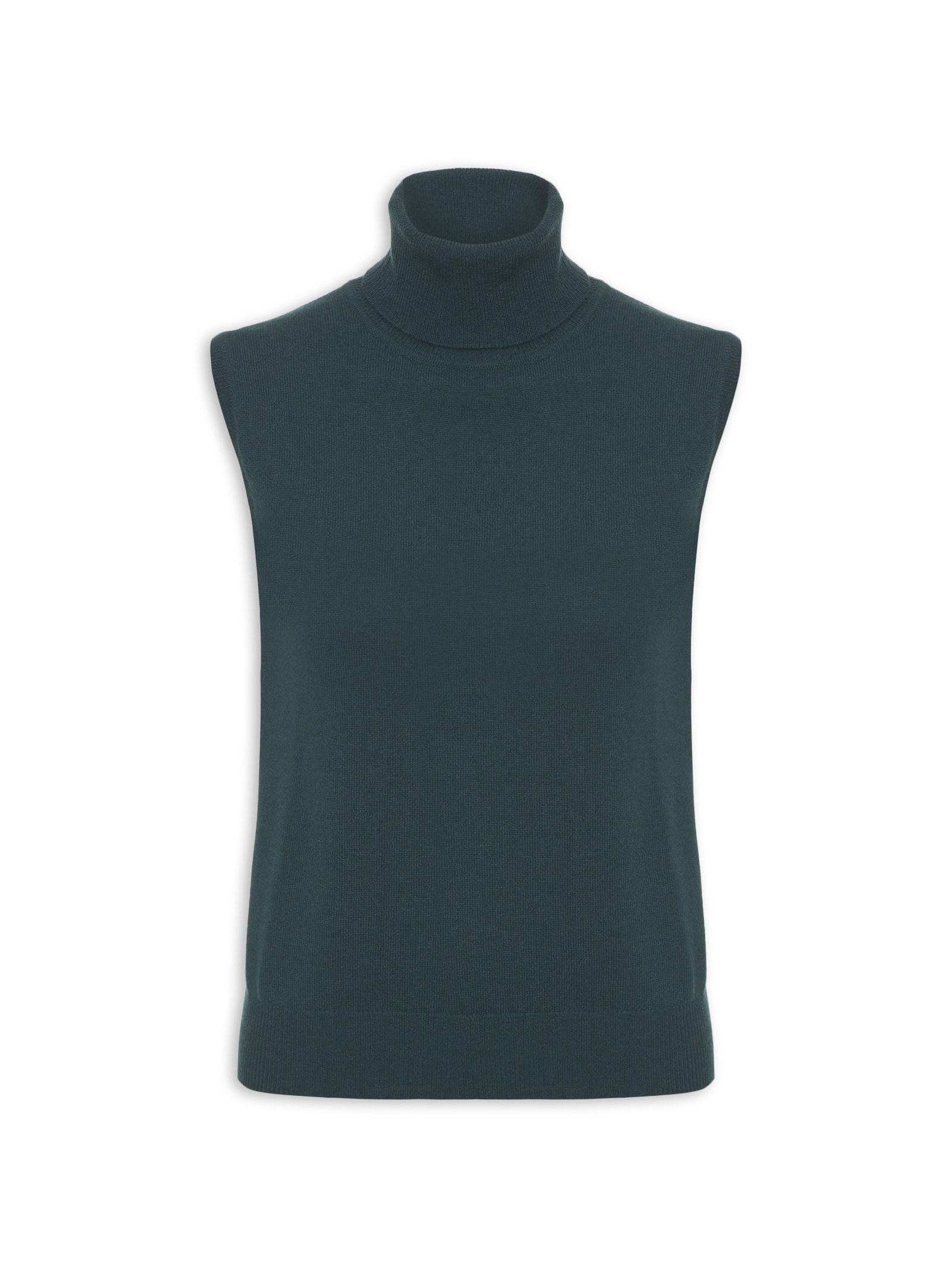 Blusa Feminina Gola Alta Puro Cashmere Verde '2Essential