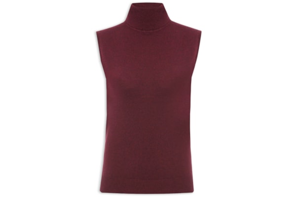 Blusa Feminina Gola Alta Puro Cashmere - Vermelho