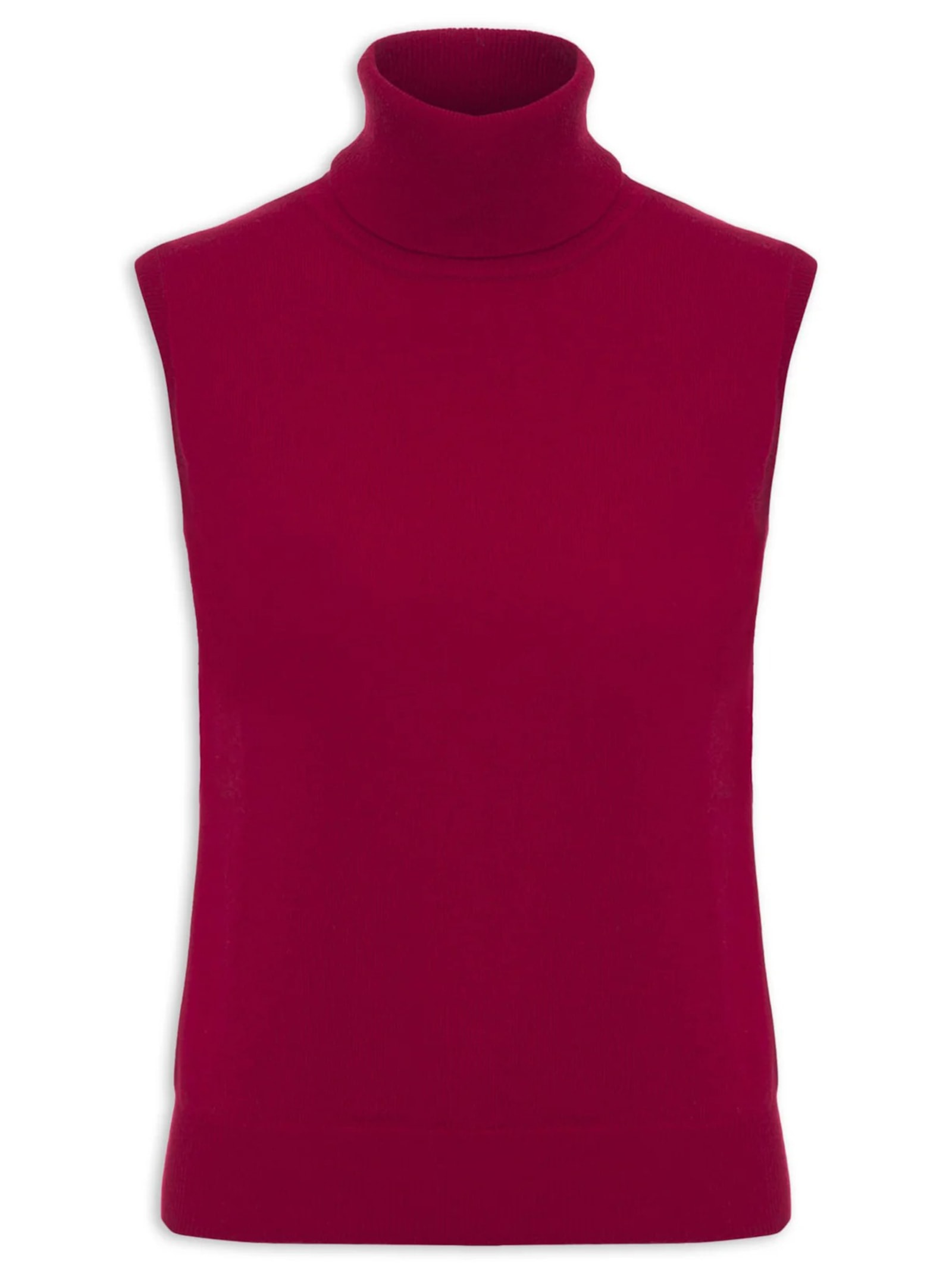Blusa Feminina Gola Alta Puro Cashmere Vermelho '2Essential