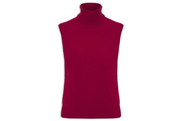 Blusa Feminina Gola Alta Puro Cashmere - Vermelho