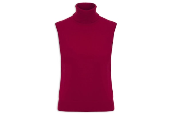 Blusa Feminina Gola Alta Puro Cashmere - Vermelho