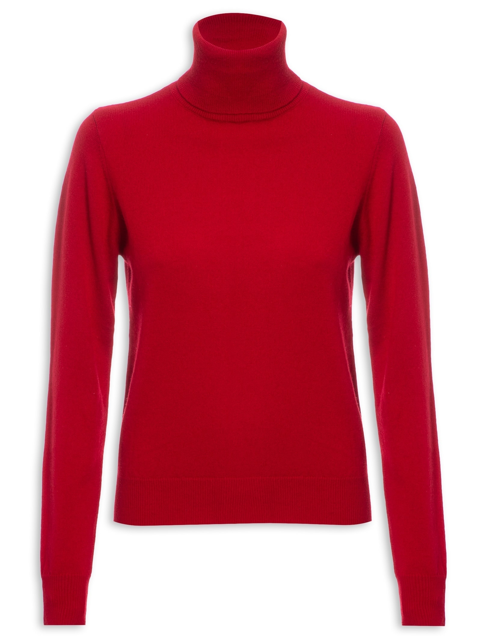 Blusa Feminina Gola Alta Puro Cashmere Vermelho '2Essential