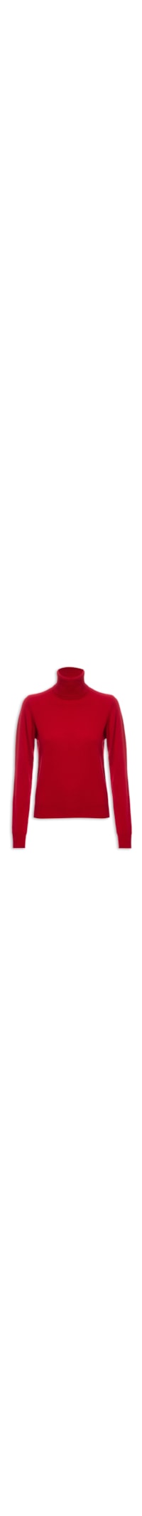 Blusa Feminina Gola Alta Puro Cashmere - Vermelho