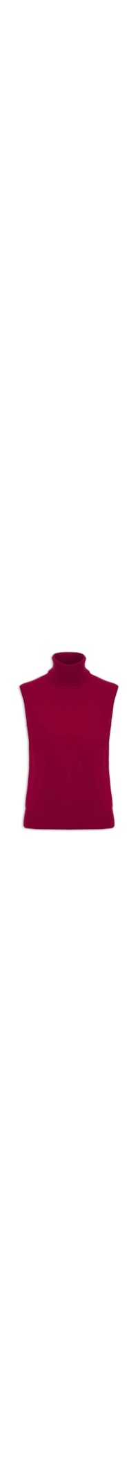 Blusa Feminina Gola Alta Puro Cashmere - Vermelho