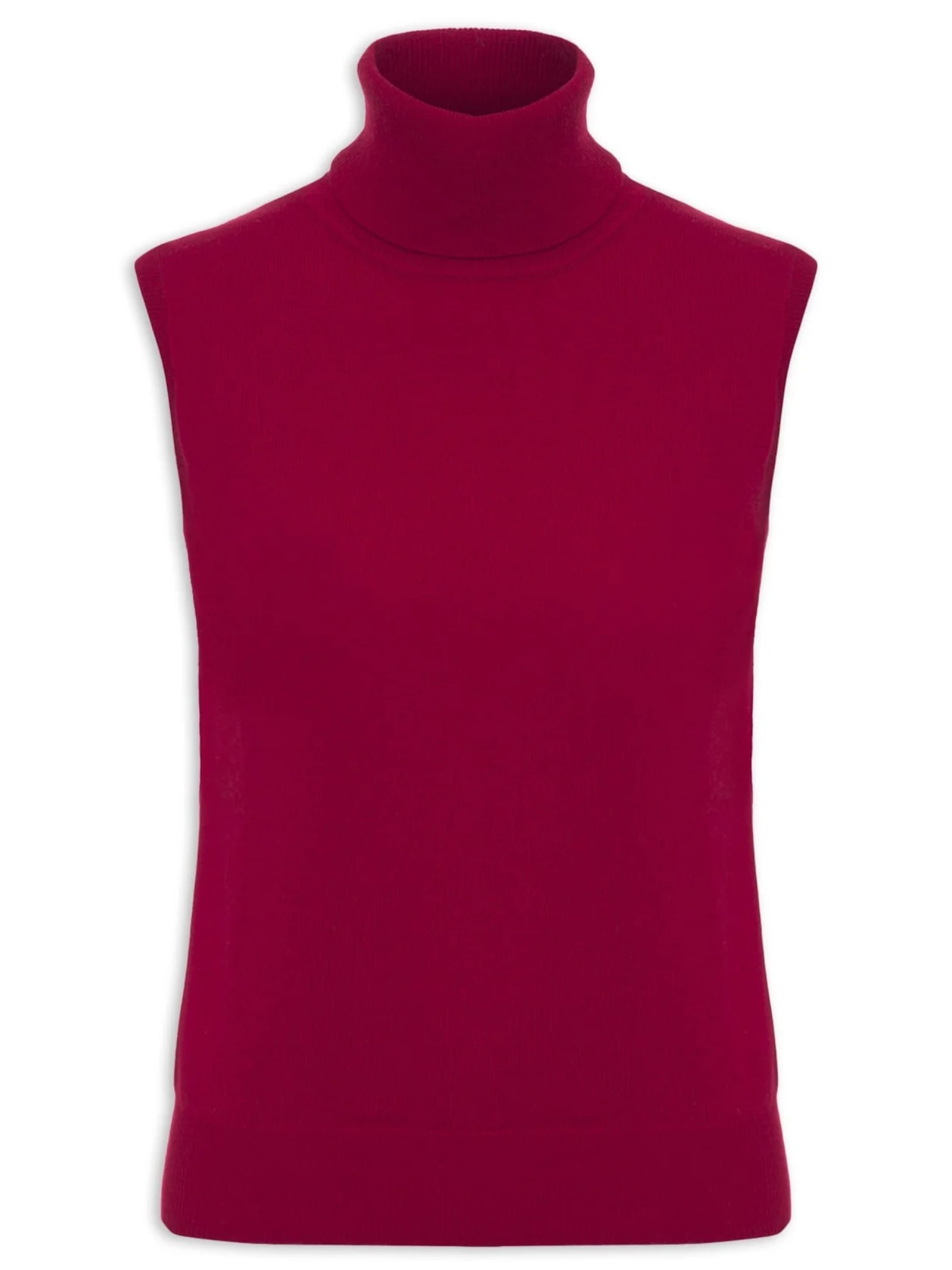 Blusa Feminina Gola Alta Puro Cashmere Vermelho '2Essential