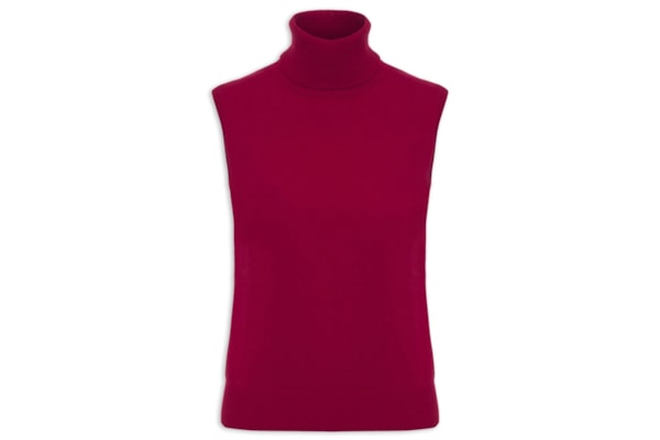 Blusa Feminina Gola Alta Puro Cashmere - Vermelho