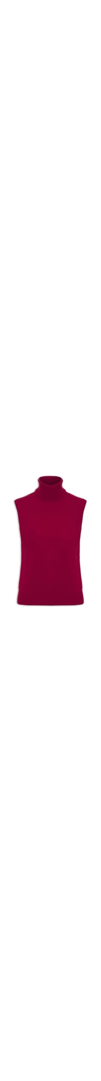 Blusa Feminina Gola Alta Puro Cashmere - Vermelho
