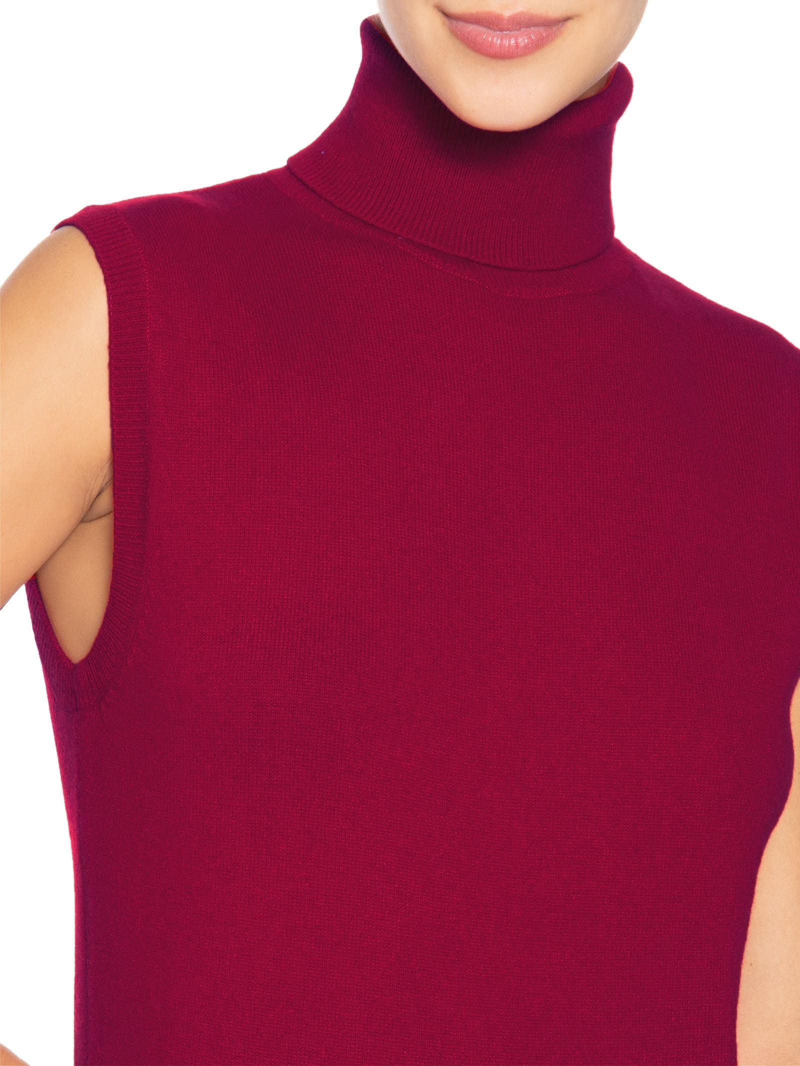 Blusa Feminina Gola Alta Puro Cashmere Vermelho '2Essential