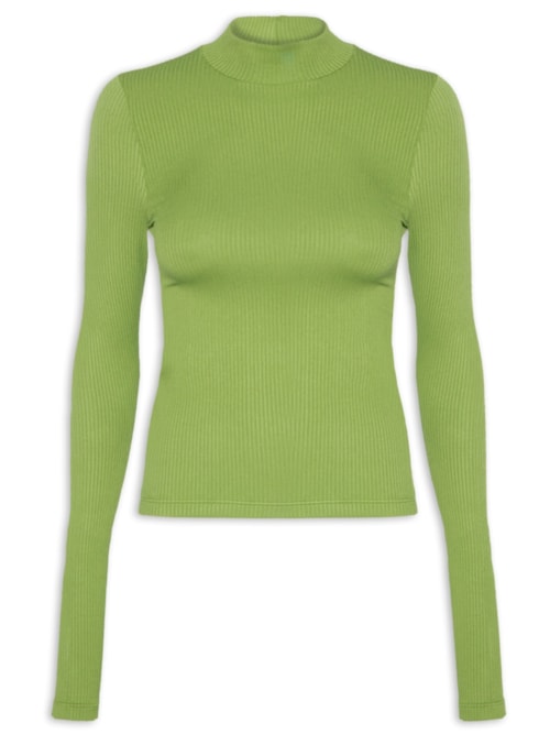 Blusa Feminina Gola Alta - Verde