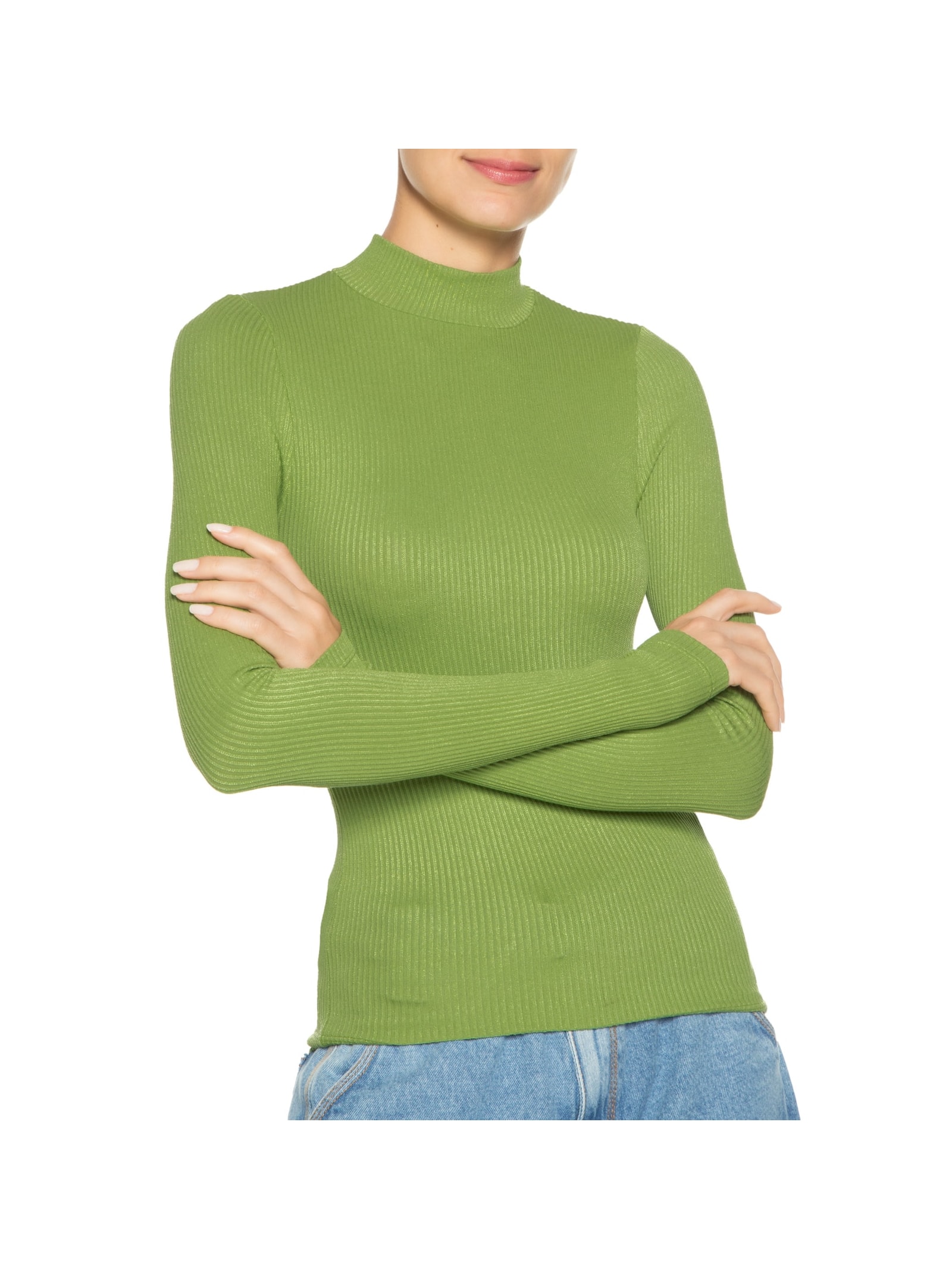 Blusa Feminina Gola Alta Verde Farm