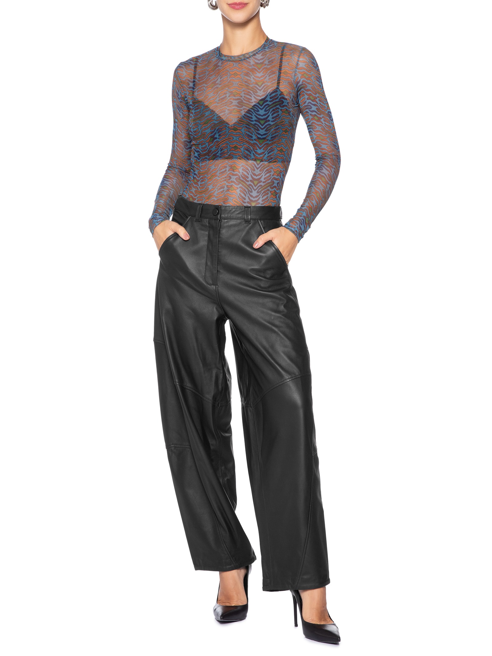 Blusa Feminina Gola Careca Azul Animale