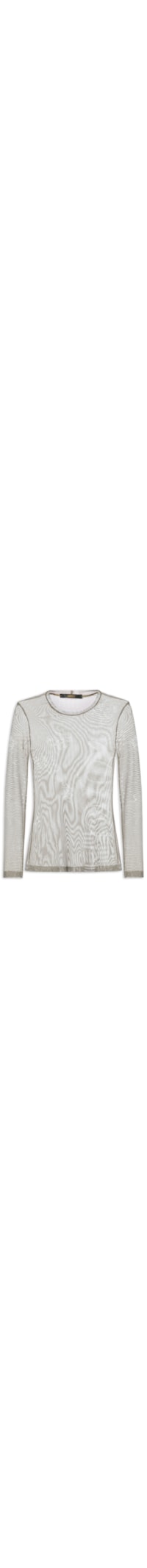 Blusa Feminina Gola Careca De Tule - Verde