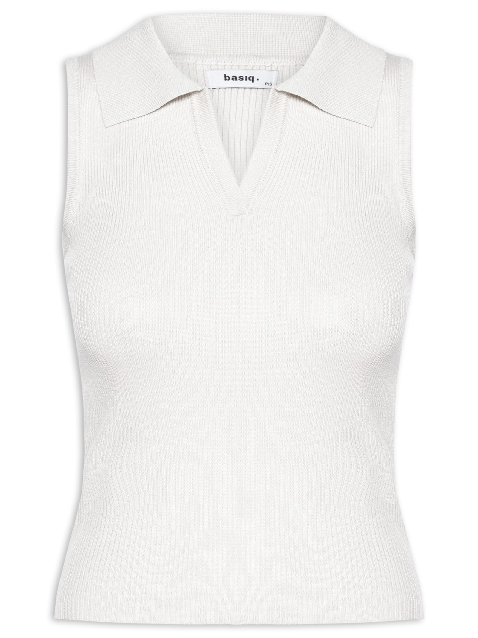 Blusa Feminina Gola Esporte Tricot Off White Basiq