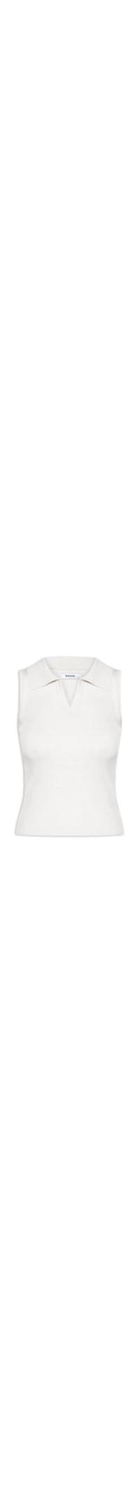 Blusa Feminina Gola Esporte Tricot - Off White