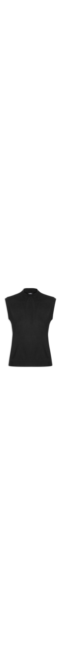 Blusa Feminina Gola Fechada - Preto