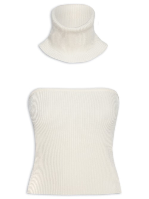 Blusa Feminina Gola Line – Off White