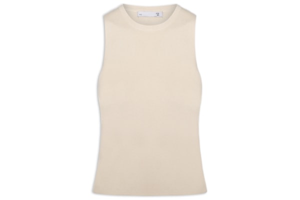 Blusa Feminina Gola Redonda Em Tricot - Bege