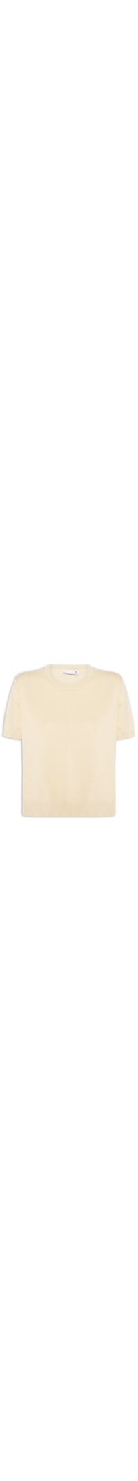 Blusa Feminina Gola Redonda em Tricot - Bege