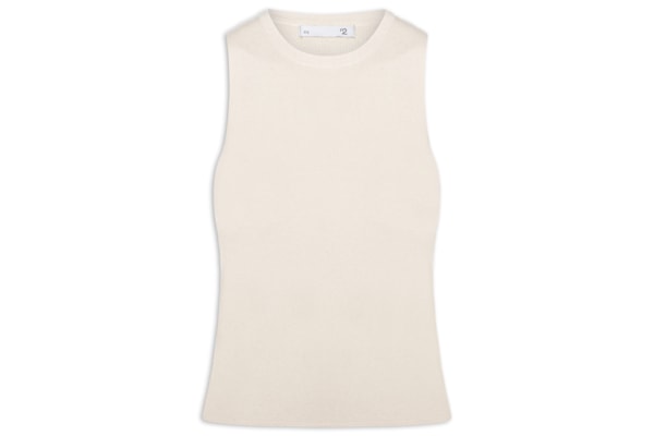 Blusa Feminina Gola Redonda Em Tricot - Off White