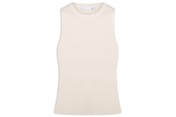 Blusa Feminina Gola Redonda Em Tricot - Off White