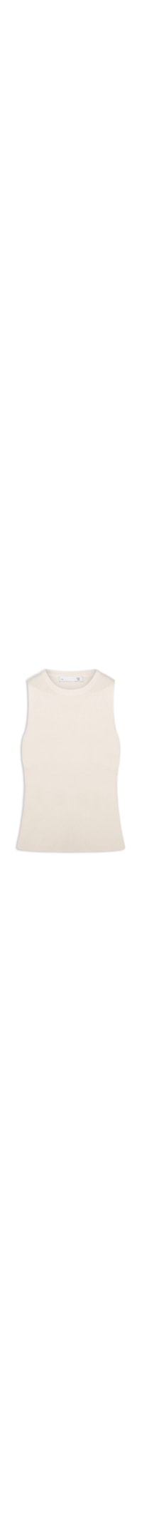 Blusa Feminina Gola Redonda Em Tricot - Off White