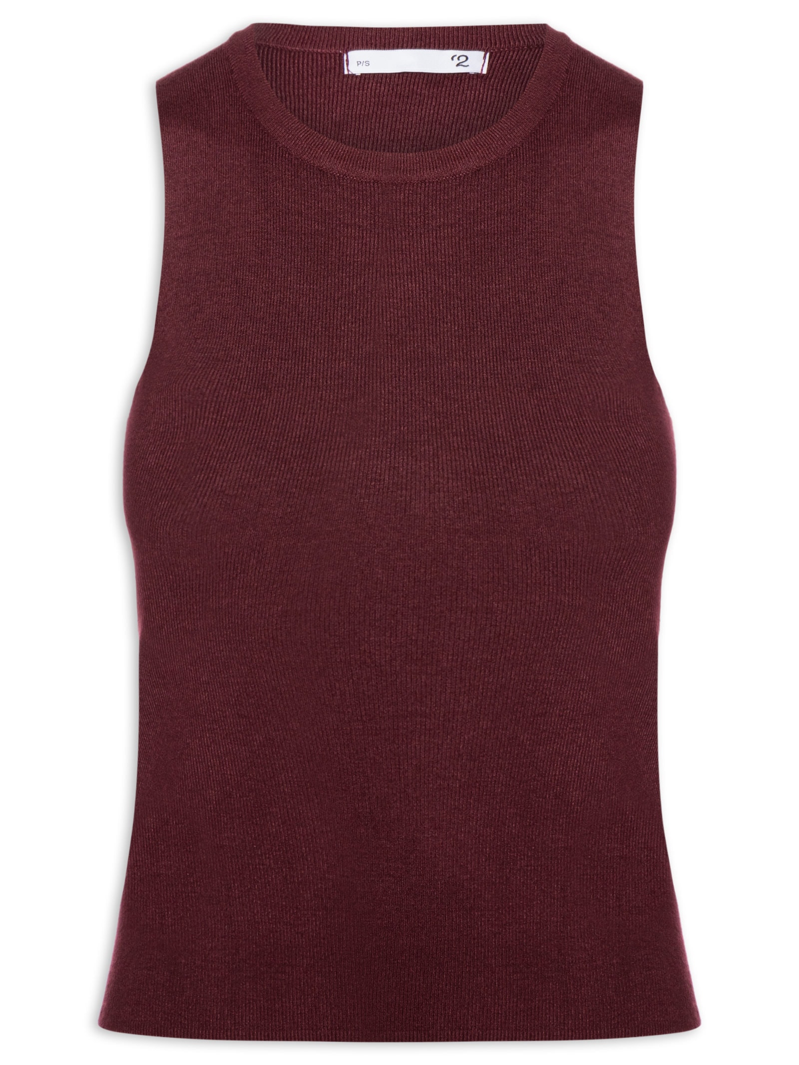 Blusa Feminina Gola Redonda Em Tricot Vermelho '2Essential