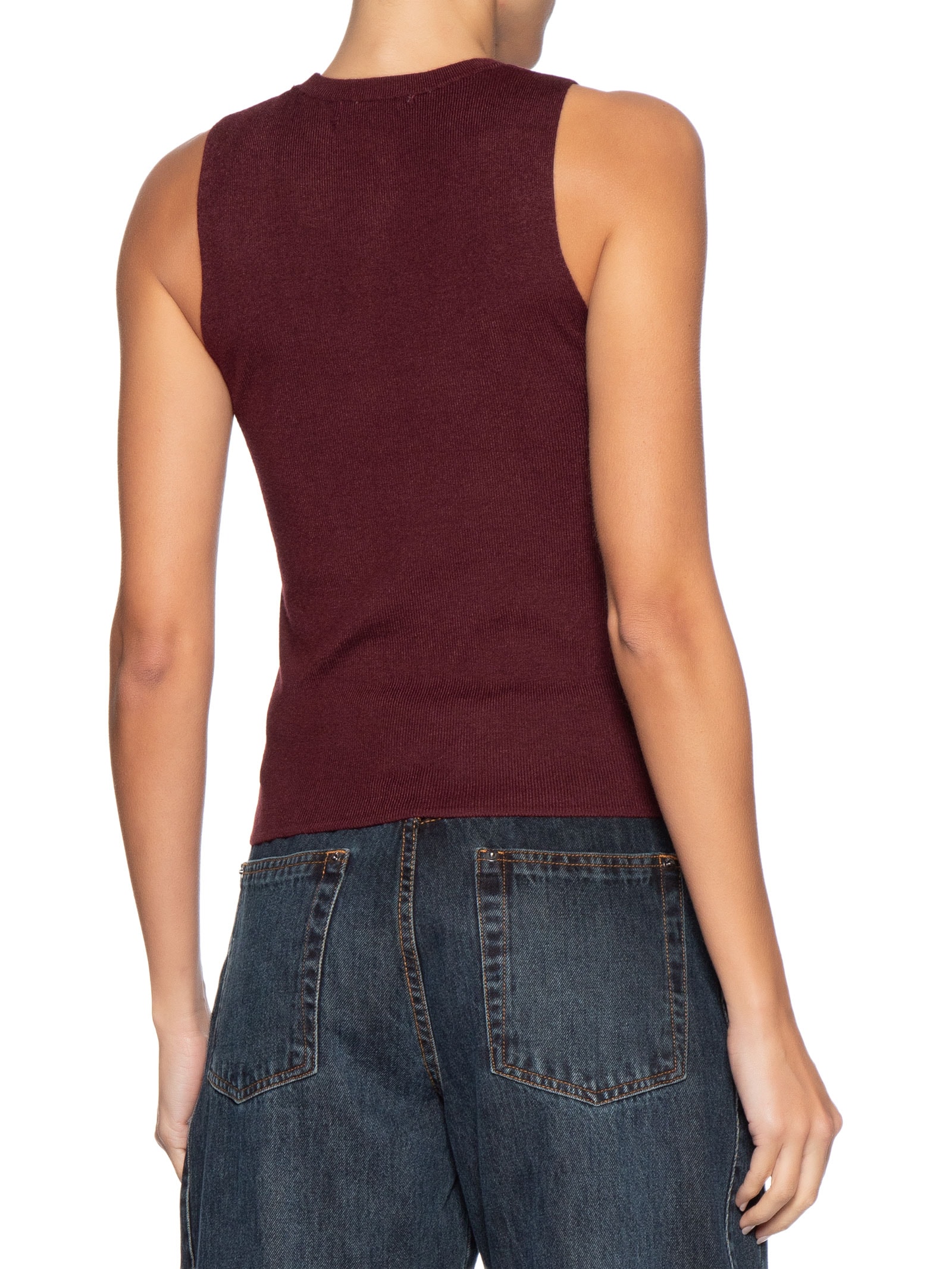 Blusa Feminina Gola Redonda Em Tricot Vermelho '2Essential