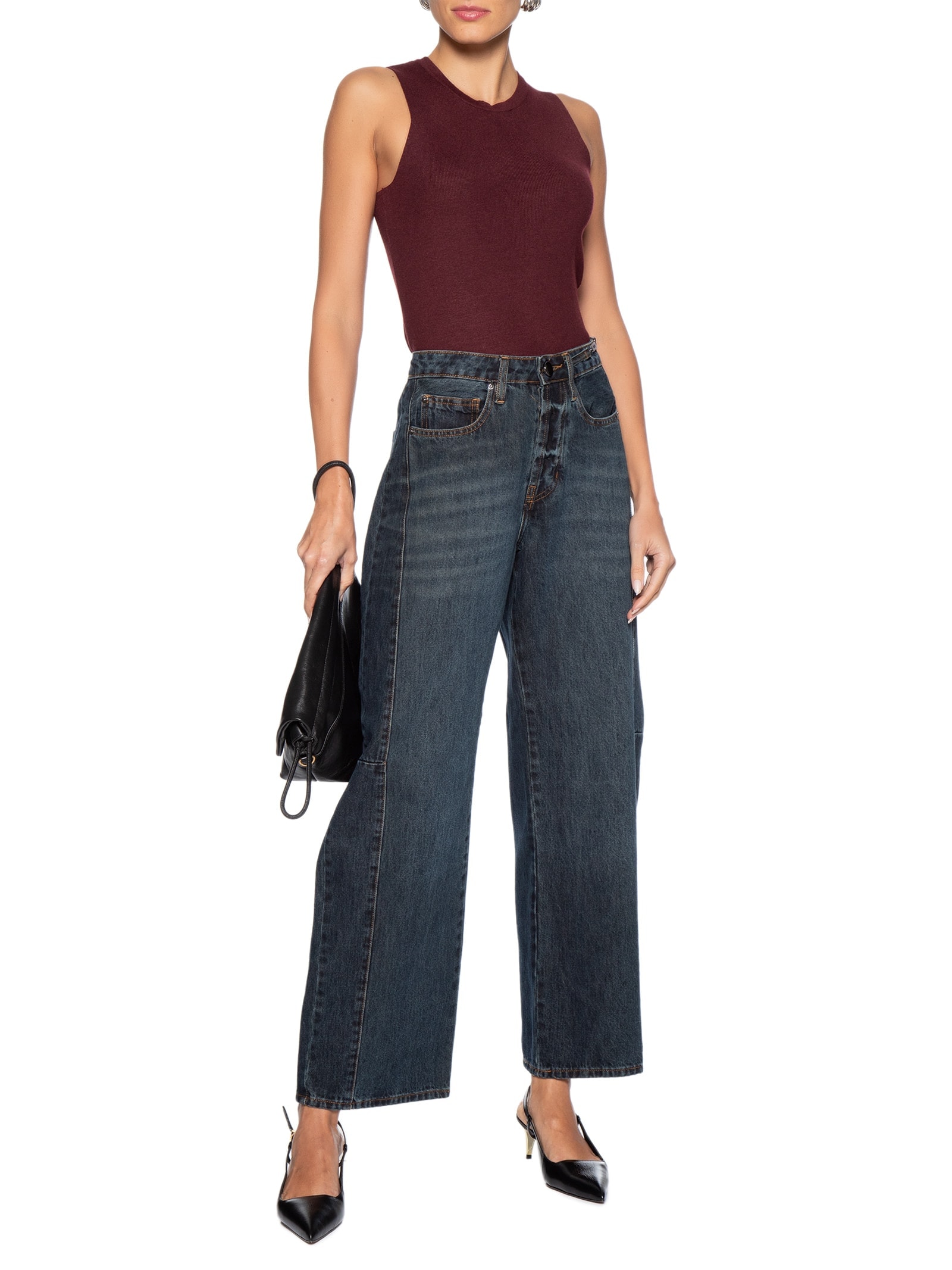 Blusa Feminina Gola Redonda Em Tricot Vermelho '2Essential