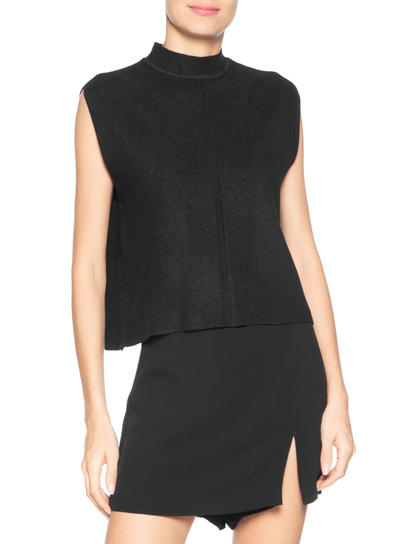 Blusa Feminina Gola Redonda Preto '2Essential