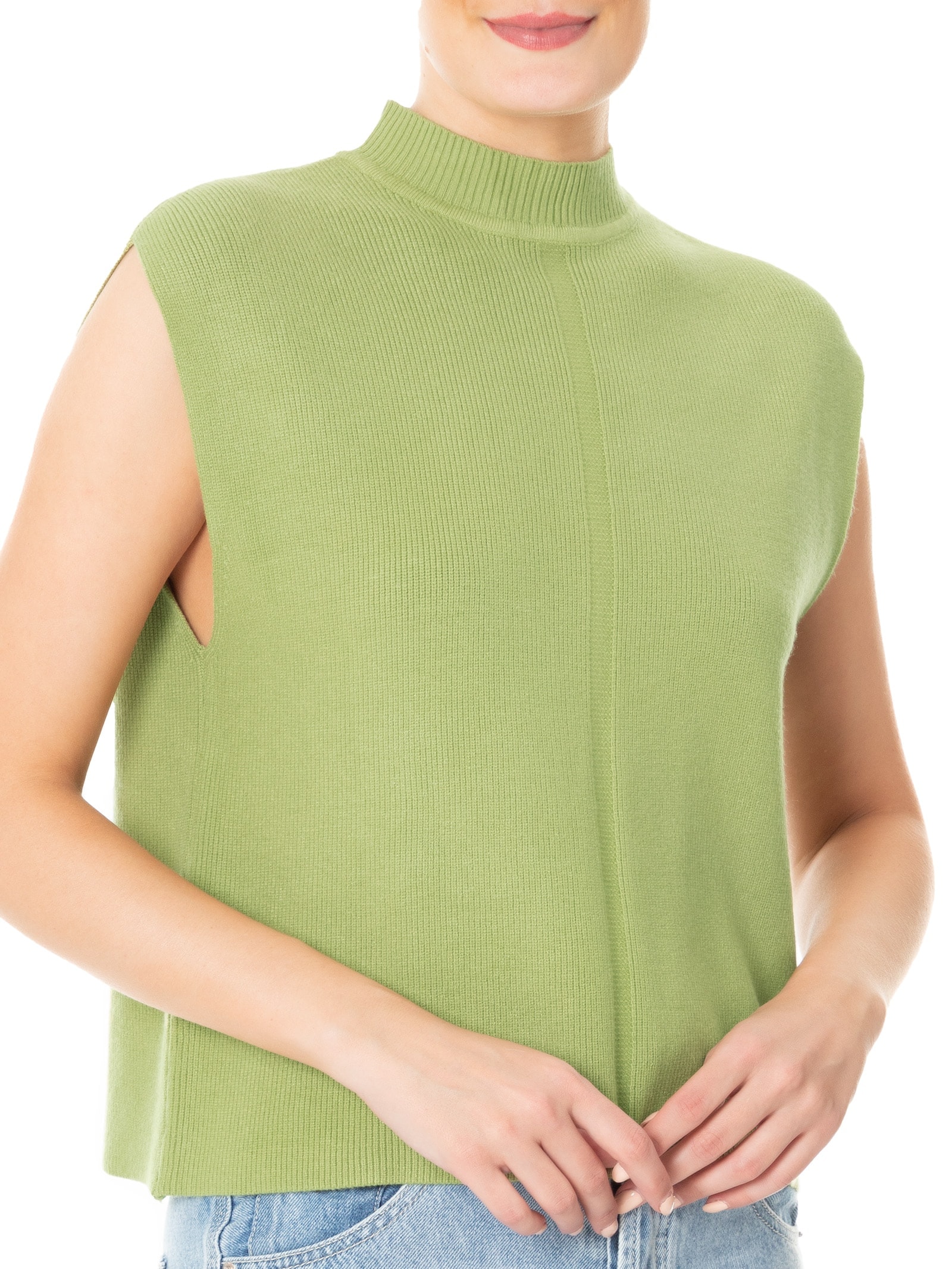 Blusa Feminina Gola Redonda Verde '2Essential