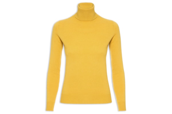 Blusa Feminina Gola Rolê Cashmere - Amarelo