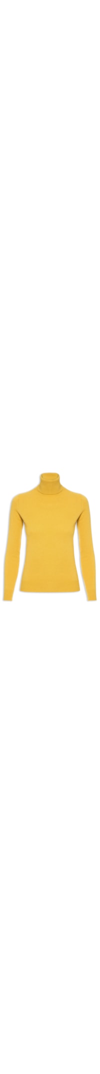 Blusa Feminina Gola Rolê Cashmere - Amarelo