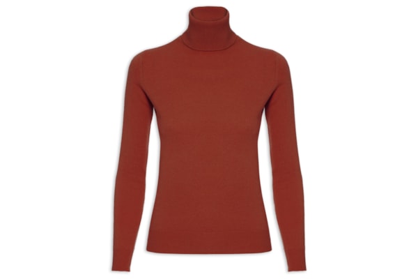 Blusa Feminina Gola Rolê Cashmere - Marrom