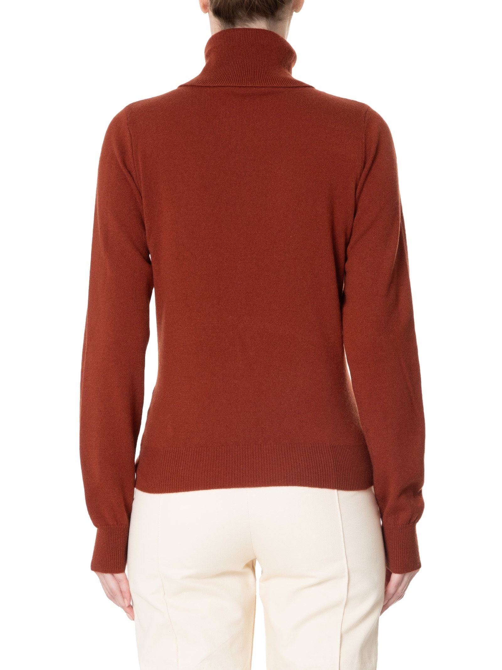 Blusa Feminina Gola Rolê Cashmere Marrom '2Essential