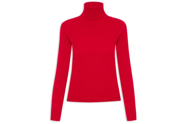 Blusa Feminina Gola Rolê Cashmere - Vermelho