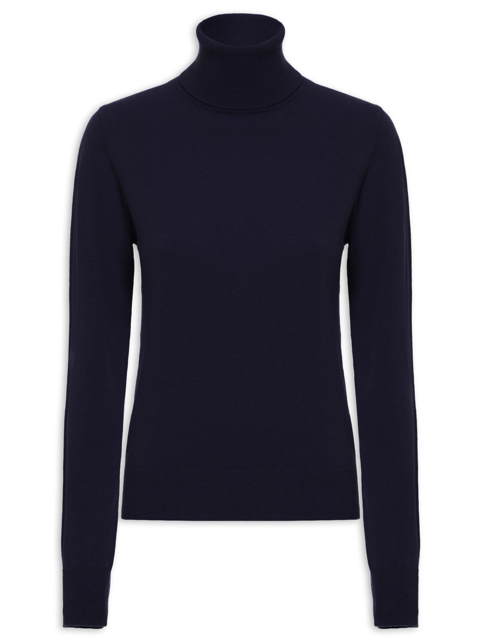 Blusa Feminina Gola Rolê Puro Cashmere Azul '2Essential