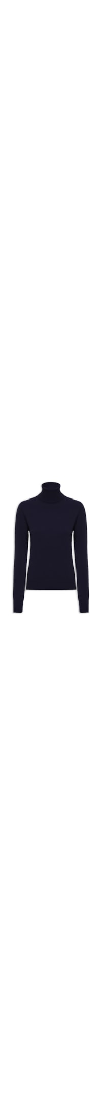 Blusa Feminina Gola Rolê Puro Cashmere - Azul