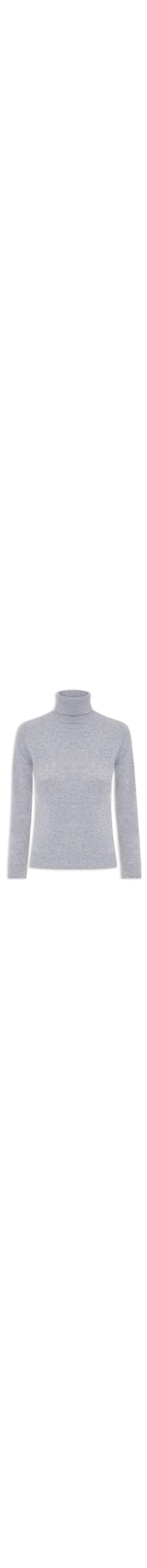 Blusa Feminina Gola Rolê Puro Cashmere - Cinza