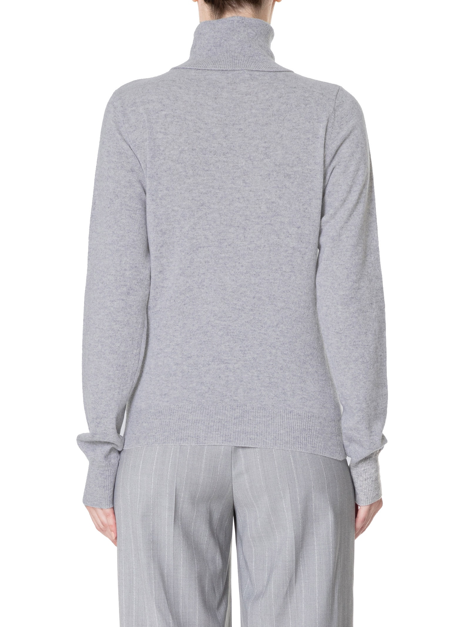 Blusa Feminina Gola Rolê Puro Cashmere Cinza '2Essential