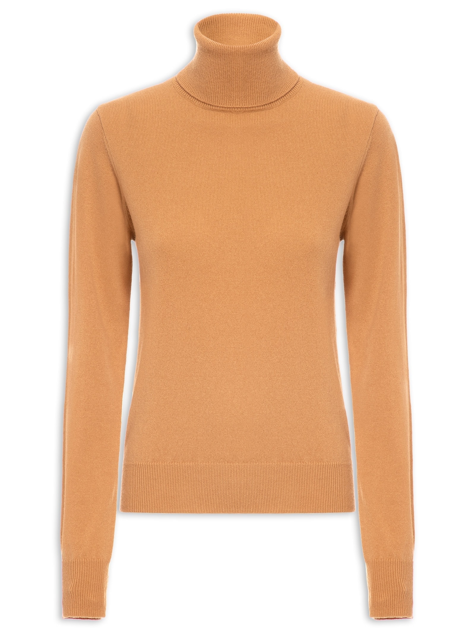 Blusa Feminina Gola Rolê Puro Cashmere Laranja '2Essential