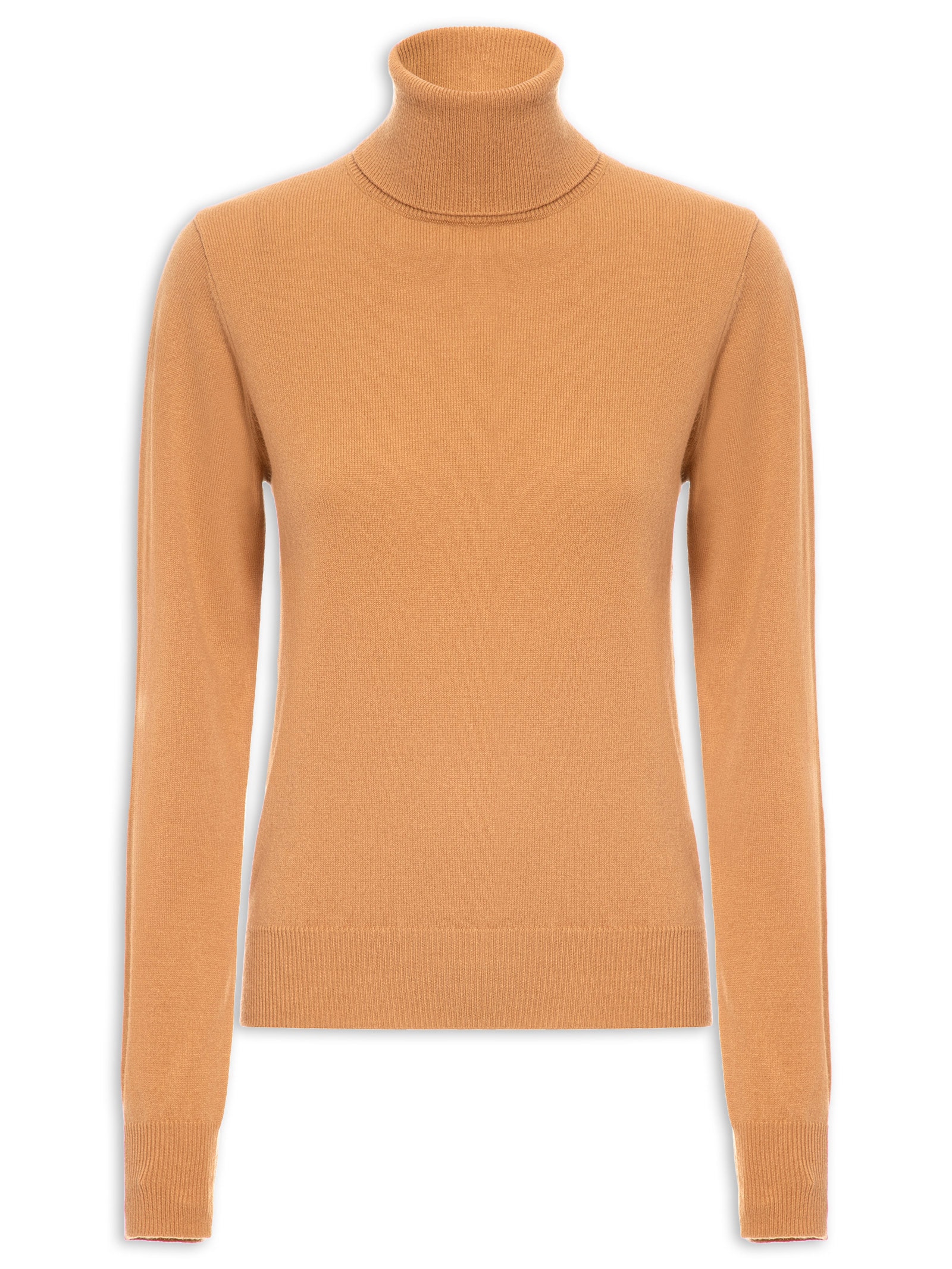 Blusa Feminina Gola Rolê Puro Cashmere Laranja '2Essential